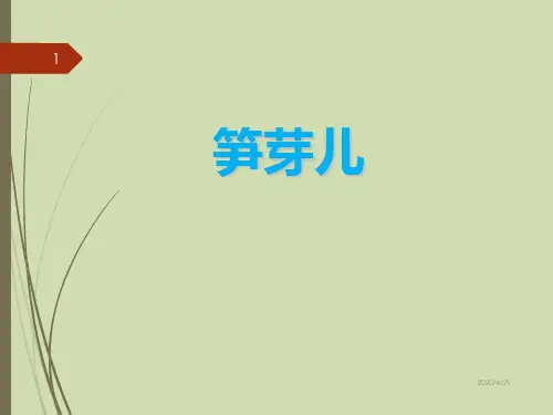人教版小学语文二年级下册《3.笋芽儿》PPT课件