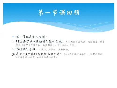 ps学习资料PPT课件