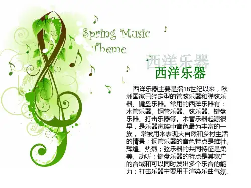 西洋乐器介绍