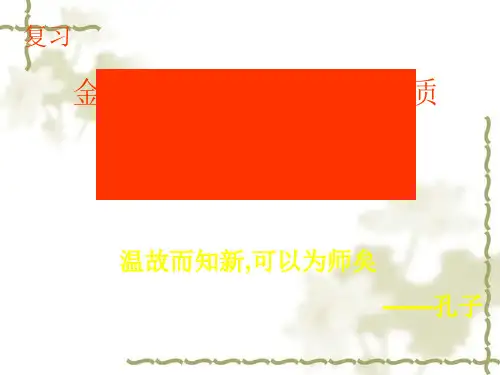 初中化学九下8.2 金属的物理性质和化学性质 课件