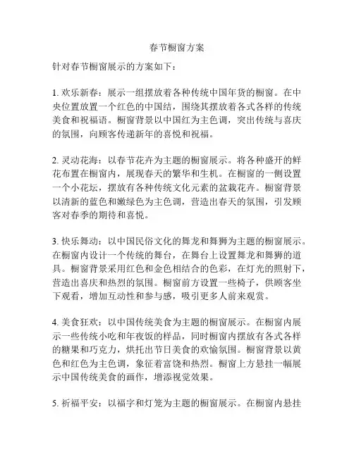 春节橱窗方案