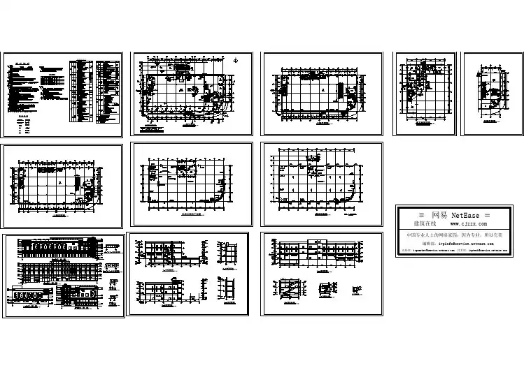 【CAD图纸】大连某购物广场建施图(精美图例)
