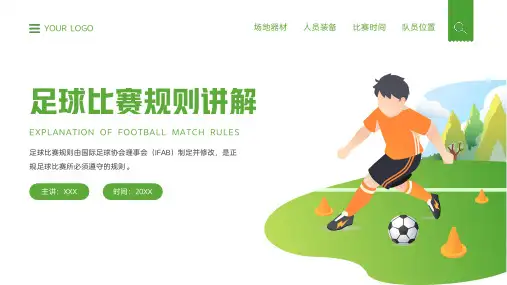 足球比赛规则介绍宣传PPT
