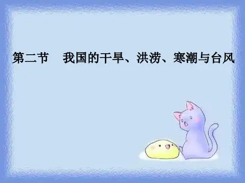 2023湘教版选修5《我国的干旱洪涝寒潮与台风》ppt