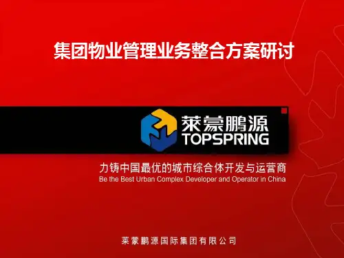 集团物业管理业务整合方案(经4月9日预备会讨论后定稿)