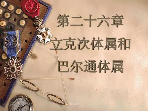 立克次体属和巴尔通体属ppt课件