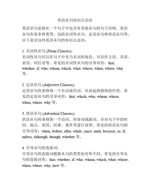 英语从句知识点总结