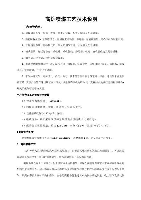 喷煤技术说明
