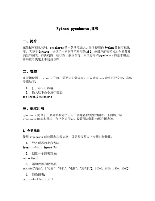 python pyecharts用法