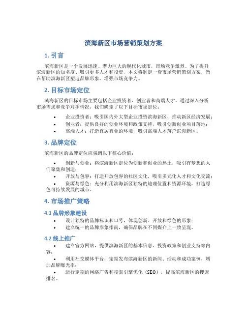 滨海新区市场营销策划方案