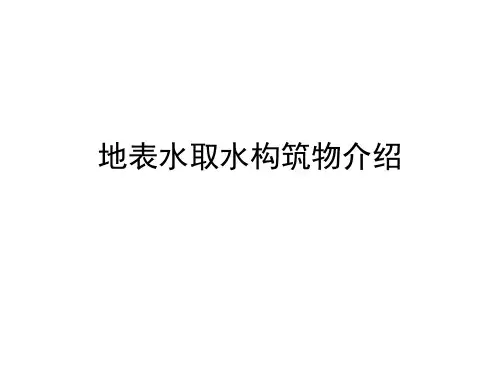 地表水取水构筑物介绍