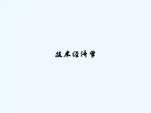 经济效果的评价方法