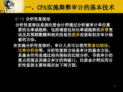 舞弊审计技术_PPT课件