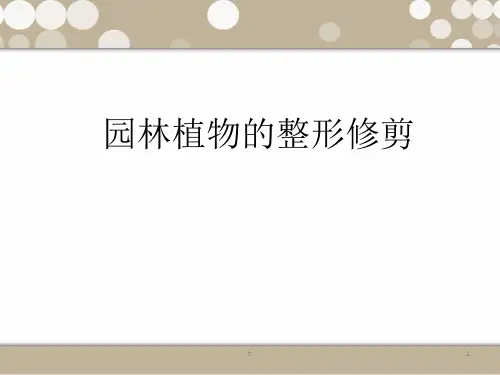 《园林植物的整形修》PPT课件