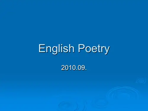 English Poetry