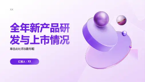 全年新产品研发与上市情况