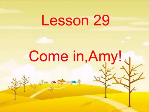 新概念英语第一册Lesson29-30课件