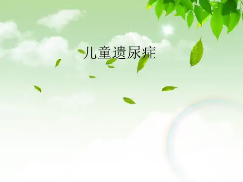 《儿童遗尿症》ppt课件【19页】
