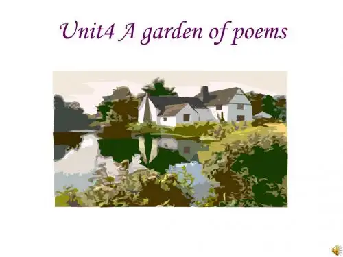 高二英语unit4songs-and-poems