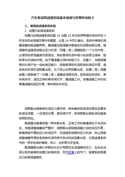 汽车发动机润滑系统基本组成与各零件结构4