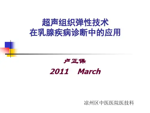 超声组织弹性技术在乳腺疾病诊断中的应用