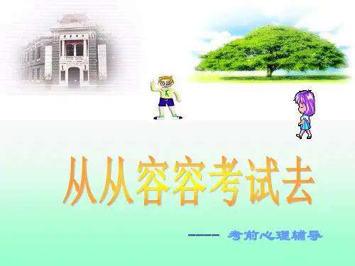 小学生考前心理调适课件