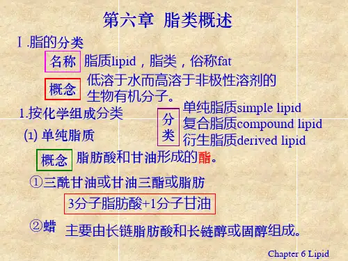 6脂类概述A1