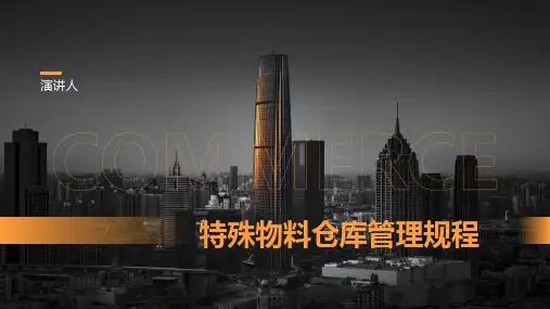特殊物料仓库管理规程