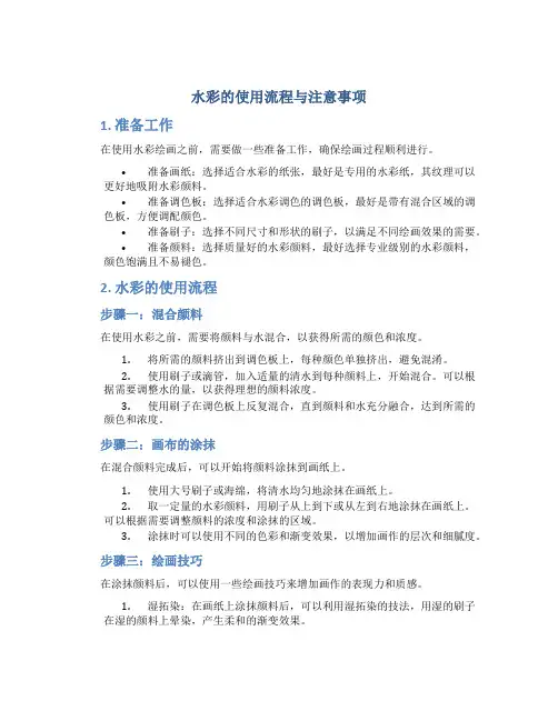 水彩的使用流程与注意事项 (2)