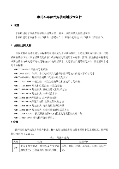 摩托车零部件焊接