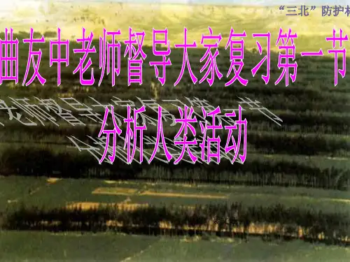 分析人类活动破坏生态环境的实例1