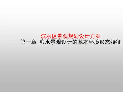滨水区景观规划设计方案第一章滨水景观设计的基本环境形态特征