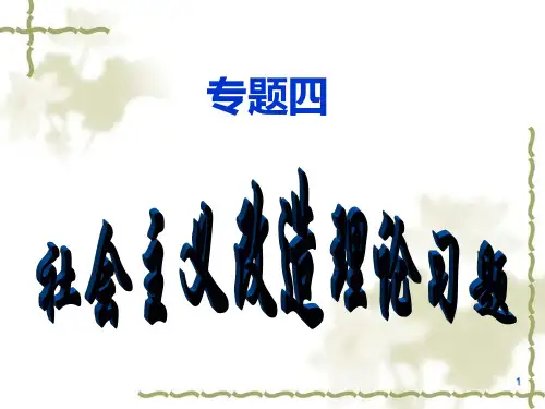4.专题四  社会主义改造理论 习题