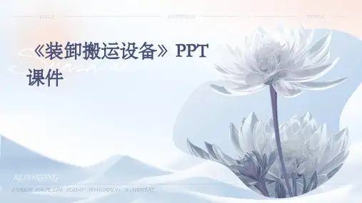 《装卸搬运设备》课件