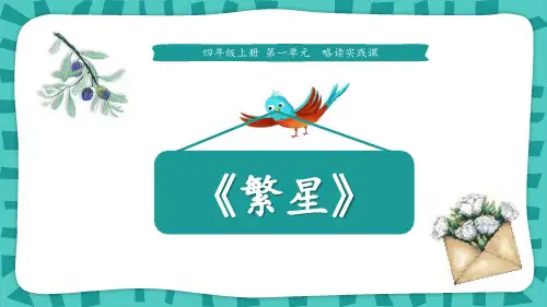 《繁星》语文教学PPT课件(2篇)