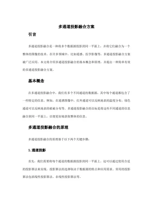 多通道投影融合方案