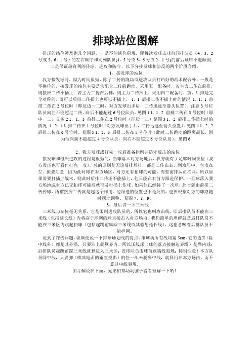 排球站位的基本知识