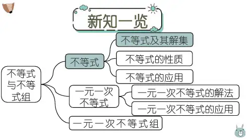 9.1.1不等式及其解集