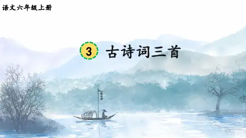部编版六年级语文上册3《宿建德江》课件(共30张PPT)