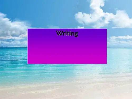 高中英语课件必修二《Unit2LearningfromHelenKeller》Writing