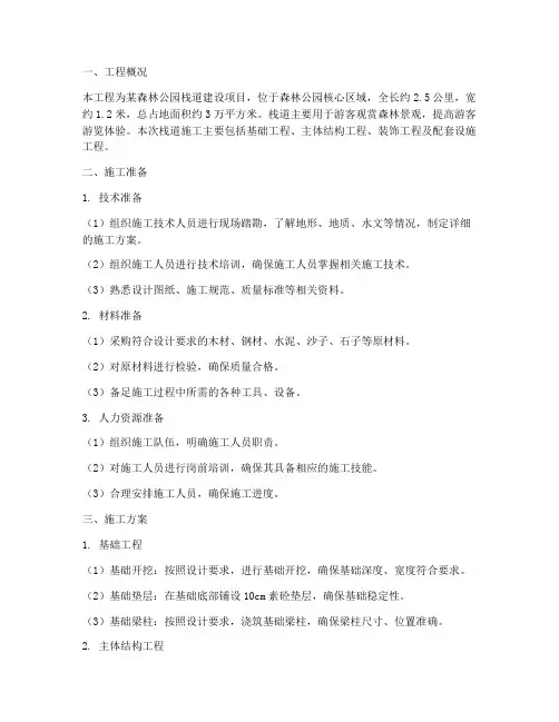 栈道专项施工方案