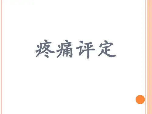 疼痛评定