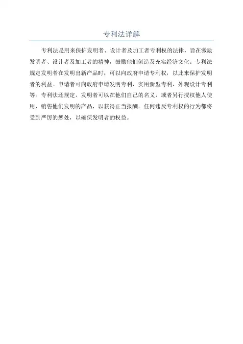 专利法详解