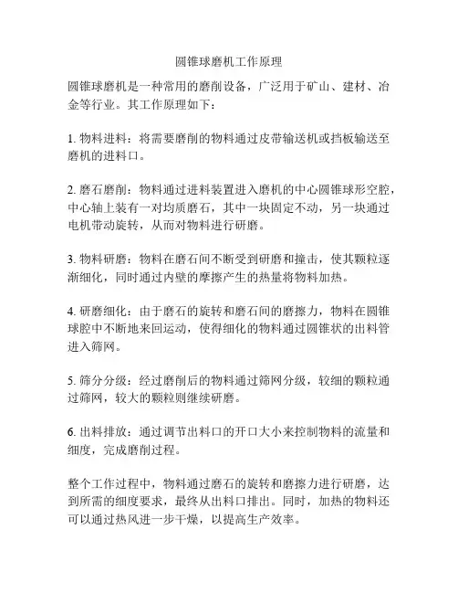 圆锥球磨机工作原理