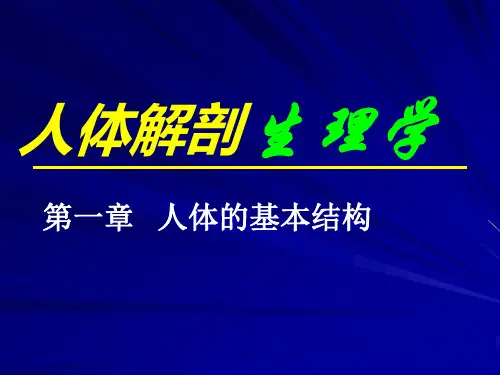 2-1 第一章人体的基本结构