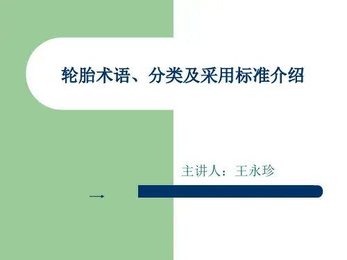 轮胎术语、标准解析