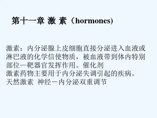 药物化学激素