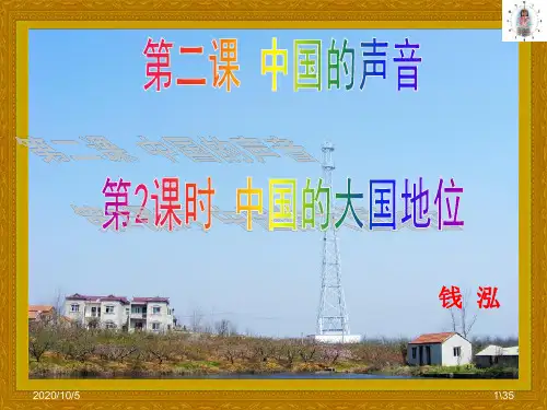 中国的大国地位(PPT张)资料重点