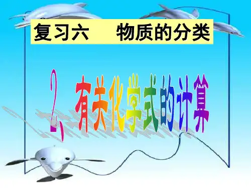 化学式的计算PPT精品课件