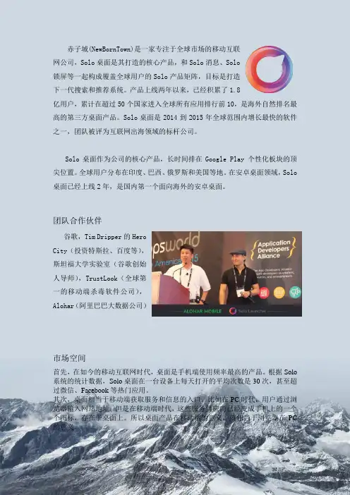 Solo桌面公司简介